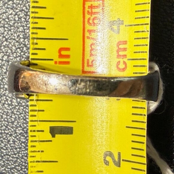 Vintage 925 silver JWBR two rows of pave hearts ring. - Picture 7 of 8